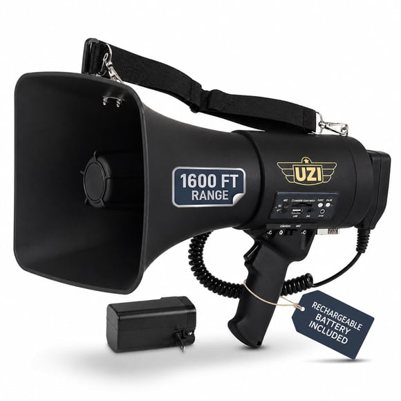 Megáfono Uzi MP-PRO 50W Bluetooth Recargable 110V