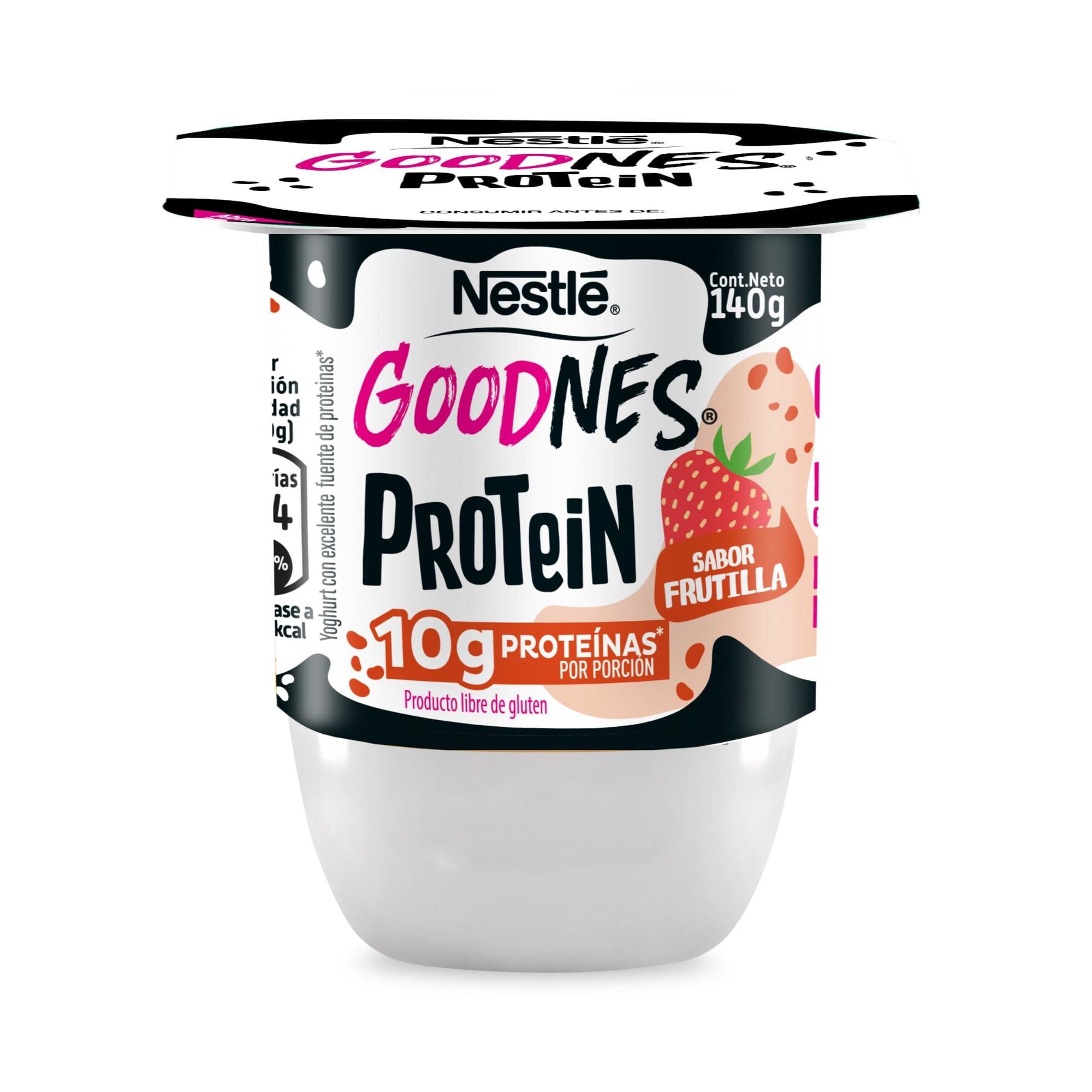Yoghurt Proteína Sabor Frutilla Pote 140 g Goodnes