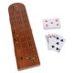 thumbnail image 2 of Tablero De Cribbage De Madera Walnut De 3 Pistas, 2 of 8