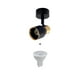 thumbnail image 2 of Foco Spot Cielo O Muro Porta 1xgu-10 Round Negro/dorado Incluye Ampolleta, 2 of 3