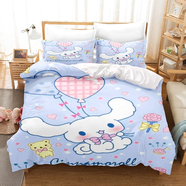 Cinnamoroll Duvet Cover Queen Size Children'S Bedding Set Set Bedding Twin Sets Cute Printed Cartoon Quilt Cover