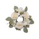 thumbnail image 1 of Corona De Rosas Con Forma De Vela, Aro Para Puerta Y Ventana, San Valentín, Color Blanco, 1 of 5