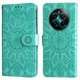 thumbnail image 2 of Funda tipo cartera FOXDOCK para Realme 12 4G , diseño girasol en relieve, cuero PU, cierre magnético, soporte y tarjetero, 2 of 5
