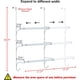 thumbnail image 2 of Toallero Auledio ajustable para colocar sobre la puerta, triple, plateado, 2 of 7