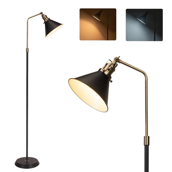 Lámpara de Piso lianheng 147 cm Negra Ajustable Vintage de Metal