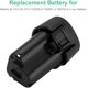 thumbnail image 3 of 10.8v 12v 2000mAh Li-ion Reemplazo Paquete de 2 Batería+cargador set Compatible con Ma*kita BL1013 Ma*kita BL1014 2x Batería+cargador set 194550-6 194551-4 195332-9, 3 of 9