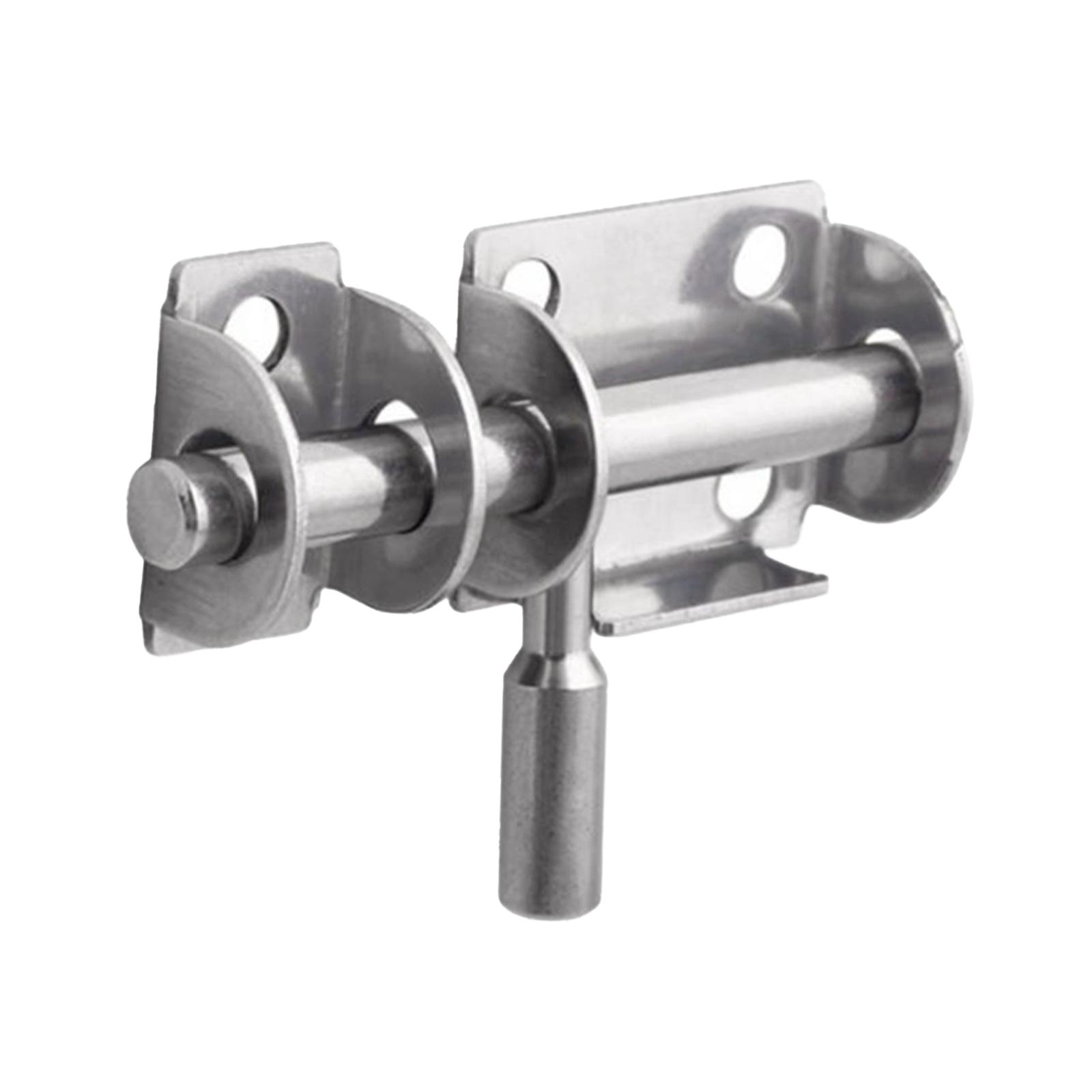 Magideal - Pestillo De Perno Deslizante De Servicio Pesado Pestillo De Perno De Barril Engrosado Con 6 Tornillos Deslizante De Acero Inoxidable Fácil D