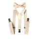 thumbnail image 2 of Tirantes Para Hombre Con Pajarita Y Tirantes Traseros Para Uso Formal Halloween Cosplay Beige, 2 of 2