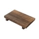 thumbnail image 3 of Bandeja de pedestal de madera para baño, decoración de almacenamiento, bandeja rectangular para joyas, bandeja de madera de exhibición rústica, materi L, 3 of 5