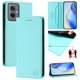 thumbnail image 1 of Funda Billetera con Soporte para Motorola Moto G55 5G Bloqueo RFID Plegable Verde menta, 1 of 5