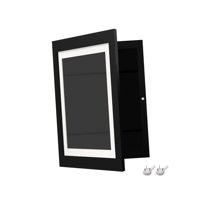 Magideal - Marco De Arte Para Niños Marco De Fotos Apertura Frontal Intercambiable Resistente A Roturas Con Correas Elásticas Marco De Ilustraciones Para Niños Negro S