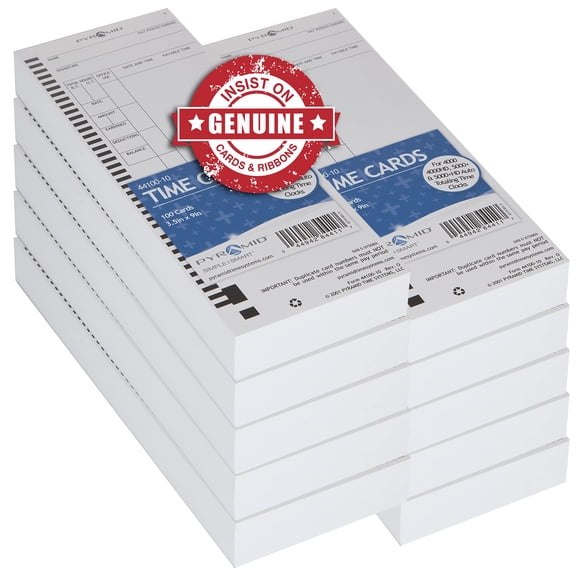 Tarjetas de tiempo Pyramid Time Systems 44100-10 MB 1000 unidades
