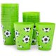 thumbnail image 1 of Vasos de fiesta Blue Panda Soccer reutilizables de plástico, paquete de 16 unidades, 1 of 6