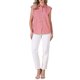 thumbnail image 2 of INSPIRE CHIC Top de Gingham para Mujer con Mangas Cortas de Trabajo Camisas de Cuadros Vintage con Botones L Rojo, 2 of 6