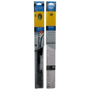 Plumilla Hella Cleantech 20 Pulgadas 51 Cm C/Adaptadores Negro