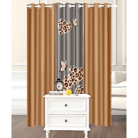 Todostore - Cortinas De Tela 3 Paños 97X220Cm