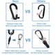 thumbnail image 3 of Mosquetón Lix&Rix de 45 cm extensible para pesca – juego de 3 piezas, 3 of 6