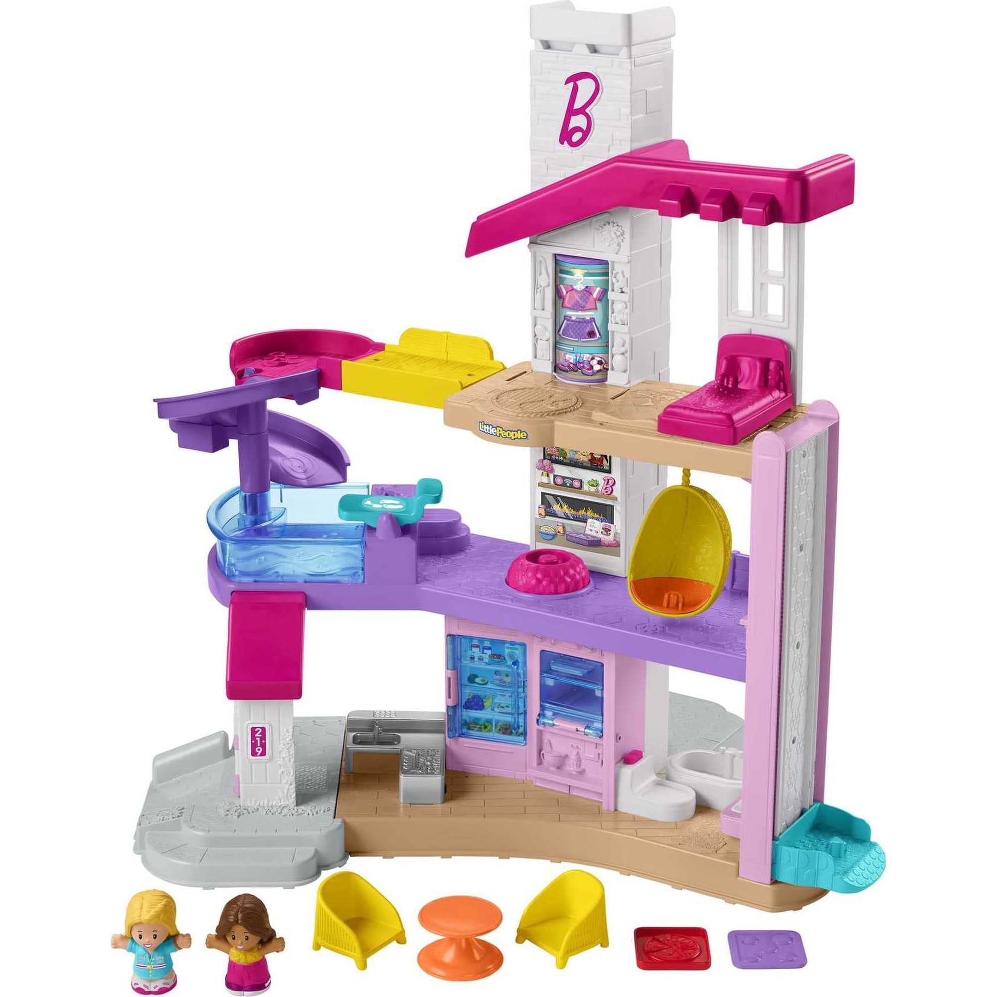 Playset Fisher-price Little People Barbie Dreamhouse Para Mayores De 18 Meses