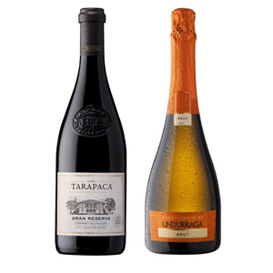 Vino Tarapacá Gr Cabernet + Espumante Undurraga Brut 750Cc