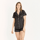 thumbnail image 1 of Pijama de Mujer Roma Short Negro, 1 of 6