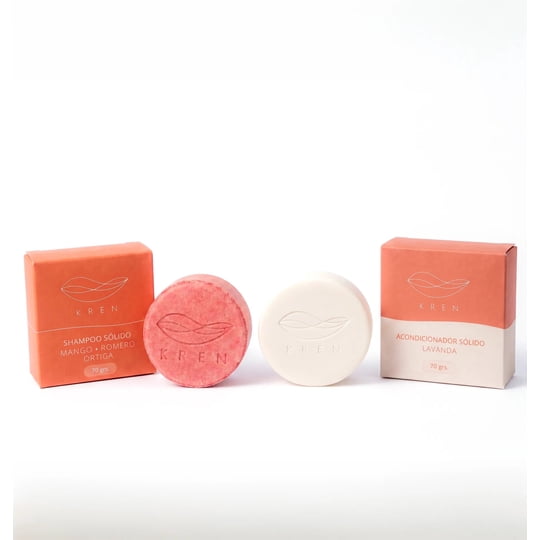 Kren - Pack Shampoo & Acondicionador Sólidos