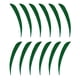 thumbnail image 1 of 12 piezas 3 pulgadas tiro con arco flecha pavo plumas fletchings paletas verde oscuro, 1 of 5