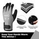 thumbnail image 2 of Guantes de trabajo impermeables DULFINE, 3 pares, gris, talla M, 2 of 6