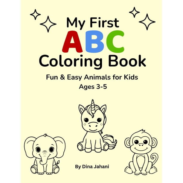 Libro para colorear ABC de animales para niños de 3 a 5 años | Lider