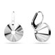 thumbnail image 4 of Pendientes Swarovski Bella Drop de cristal azul rodio de talla redonda, 4 of 4