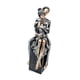 thumbnail image 3 of Escultura Familia De Tres, Pieza De Arte Moderno Rústica Para Estante, Mesa, Dormitorio, Negro, Plateado, 3 of 5