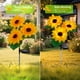 thumbnail image 3 of Luces solares de jardín con estaca MMHF 3 girasoles impermeables, 3 of 7