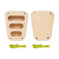 Magideal - 2X Tabla Colgante De Madera Para Escalada En Roca, Soporte Para Diapasón, Fortalecedor De Dedos, Tabla De Entrenamiento Suave Fácil De Usar, Tabla Col
