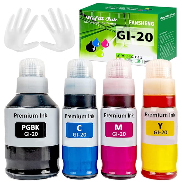 Kit de recarga de tinta FANSHENG GI20 para Canon G6020 G7020 170 ml