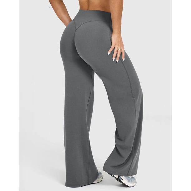 Pantalón Palazzo Mujer Tiro Alto Elasticado Casual