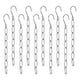 thumbnail image 2 of Perchas De Cadena De Metal Con 7 Bucles Para Ropa, Organizador De Armario Para El Hogar, Guardarropa, Jeans, Color Blanco, 10 Unidades, 2 of 3