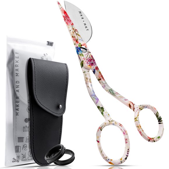 Tijeras MAKER AND MARKET de 15 cm con pico de pato floral