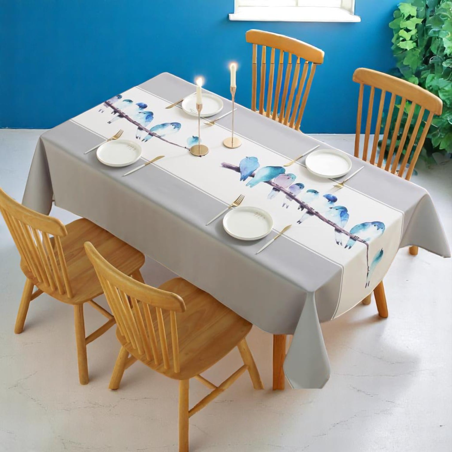 Genérico - Mantel Impermeable Antimanchas 140x220 Cm -06