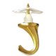 thumbnail image 1 of Gancho de techo Hillman Versa Brass Small, 34 kg, capacidad, 2 unidades, 1 of 3