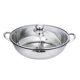 thumbnail image 2 of Olla Caliente Shabu Shabu De Acero Inoxidable, Olla De Mesa Para El Hogar, Camping, Fiesta, 28cm, 2 of 5
