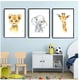 thumbnail image 1 of Cuadros Decorativos Animales Safari Pack X 3 Uds 35x50 Cm C/u, 1 of 2