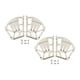 thumbnail image 5 of 2x Gabinete Con Cajón Para Zapatos Bisagra Estante Giratorio Accesorio Gabinete Marcos Abatibles Blanco 3 Capas De Espesor, 5 of 5