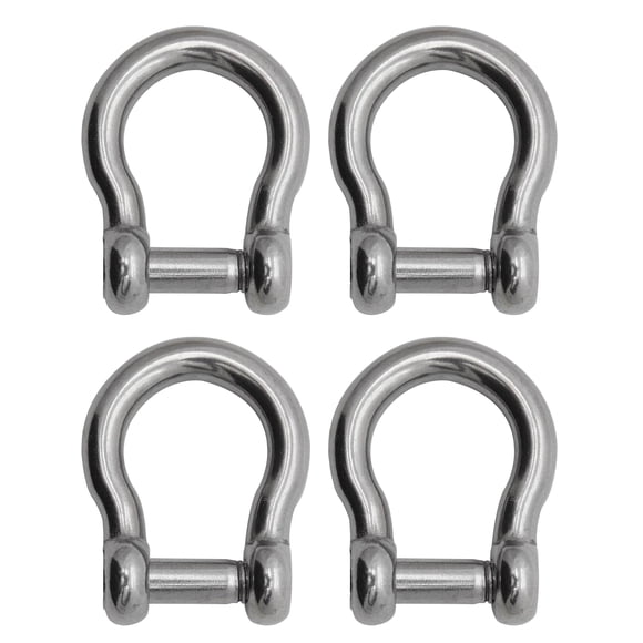 Shackle Extreme Max BoatTector, acero inoxidable, 1/2 paquete de 4