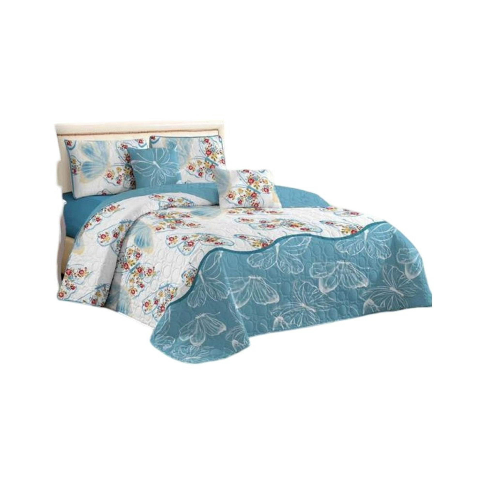 Genérico - Quilt Verano 2 Plazas+2 Fundas Verano Suave 13n07