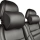 thumbnail image 1 of Almohada Aukee para reposacabezas de coche, piel auténtica, espuma viscoelástica, color negro, 1 of 9