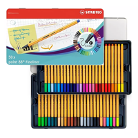 Set 50 Marcadores Fineliner Point 88 Caja Metálica Stabilo
