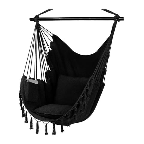 Crusec - Silla Hamaca Colgante Elegante Estilo Boho Moderna