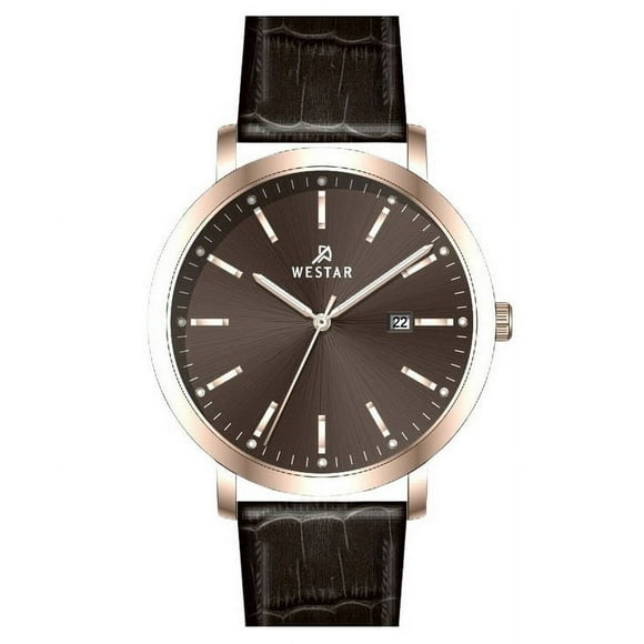 Reloj Profile Correa De Cuero Esfera Marrón Cuarzo 50216ppn620 Para Hombre &nbsp;