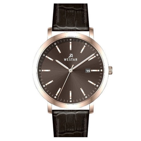 Westar - Reloj Profile Correa De Cuero Esfera Marrón Cuarzo 50216Ppn620 Para Hombre