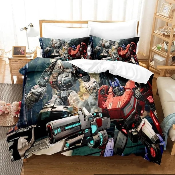Tran Formers Bedding Set Boys Girls Duvet Cover Pillowcase Bed boys Adult Home Textileextile