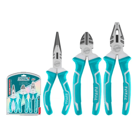 Genérico - Kit Set Juego De Alicates 3 Piezas Total Tht2K0301